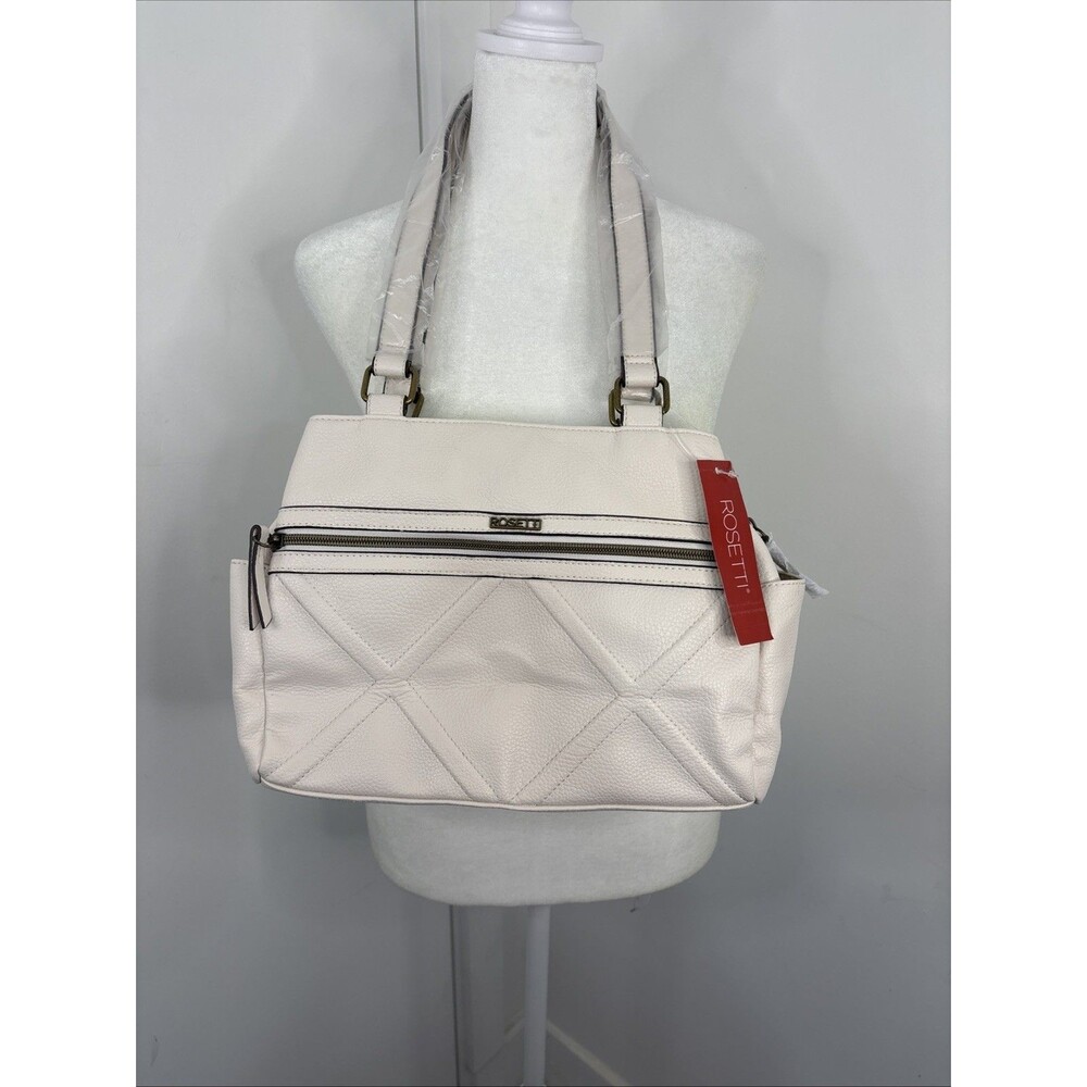 Rosetti Teagan Satchel Faux Palest Pink Bag, Storage Galore! New With Tags